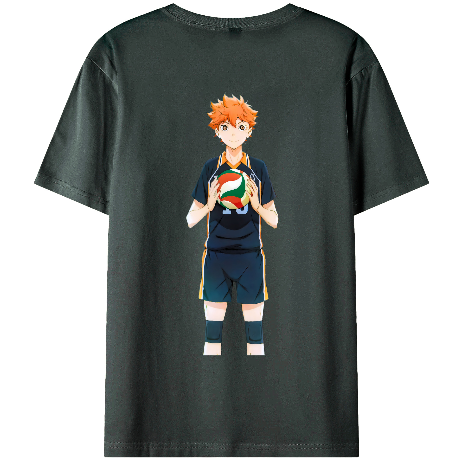 （画像用） ハイキュー!! Haikyu!! 綿100％ メンズ半袖Tシャツ（バックプリント） 通気性
